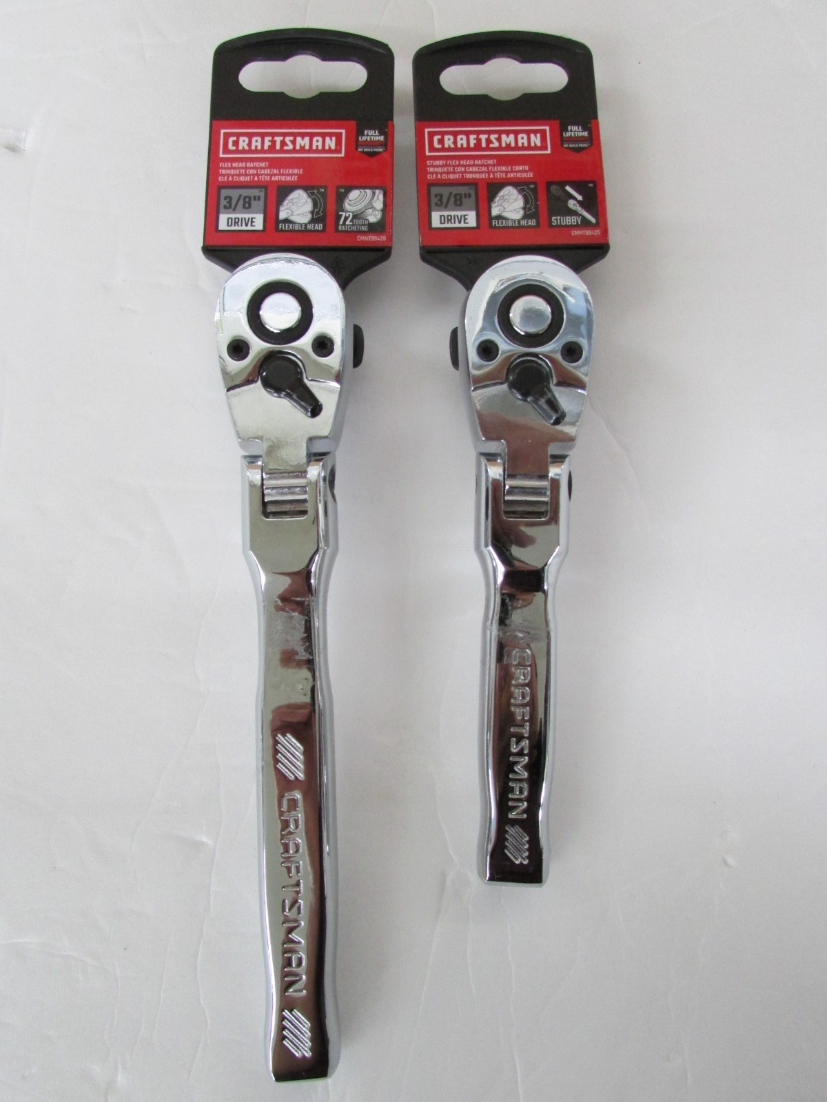 Craftsman Ratchet 3/8” Flex head cmmt99425 6 inch and cmmt99420 7 inch long 2TT
