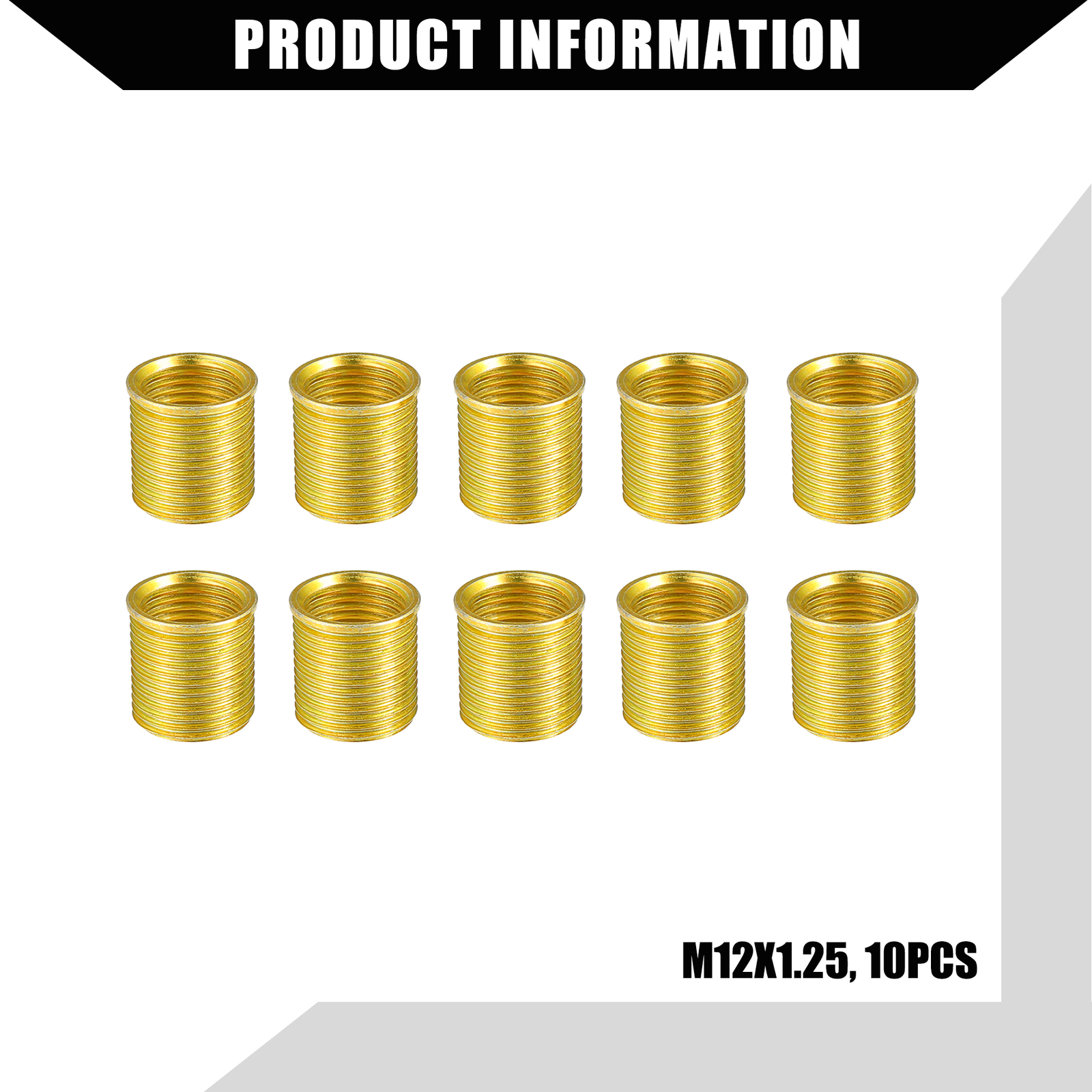Universal 1Set Spark Plug Thread Repair Tools W/ M12x1.25 Inserts & M14x1.25 Tap