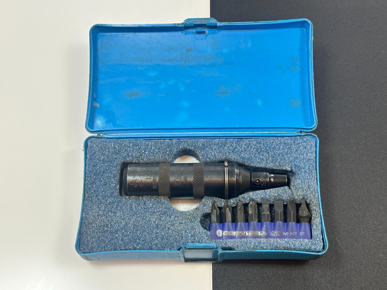 🇺🇸 Cornwell Tools USA Hand Manual Impact Driver Set, 3/8″ Drive, Bits ZZ-S210S