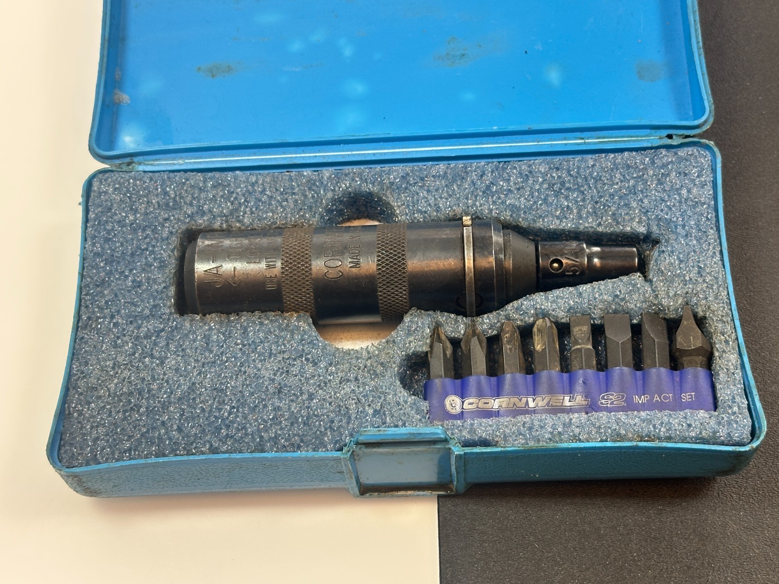 🇺🇸 Cornwell Tools USA Hand Manual Impact Driver Set, 3/8″ Drive, Bits ZZ-S210S