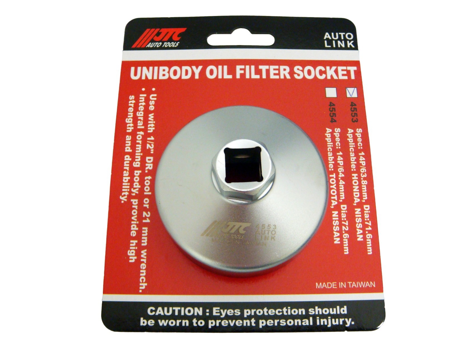 JTC HONDA, NISSAM UNIBODY OIL FILTER SOCKET, JTC TOOLS # 4553