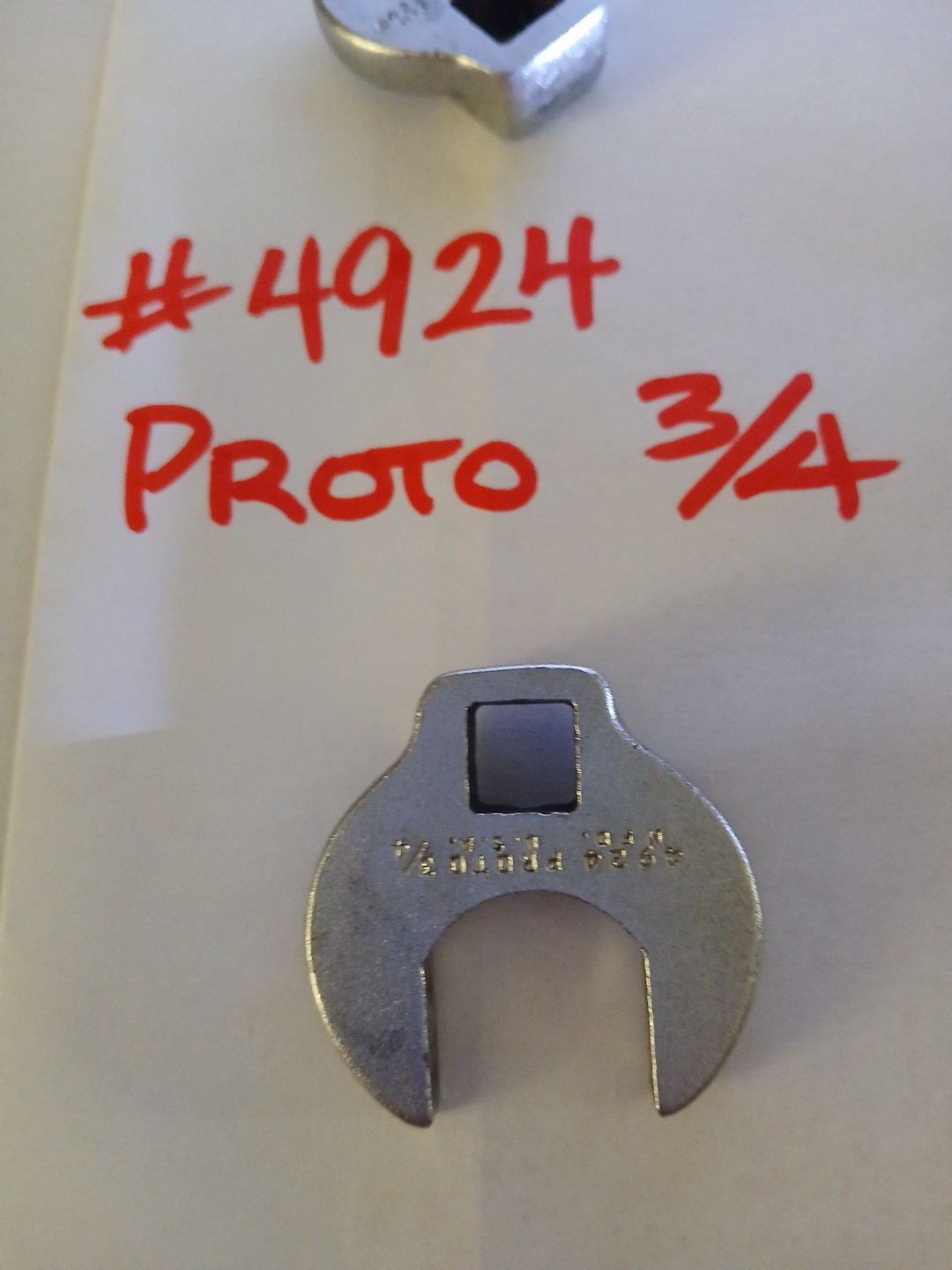 Proto 4920 Crowfoot Wrench Drive 5/8 Socket Wrench