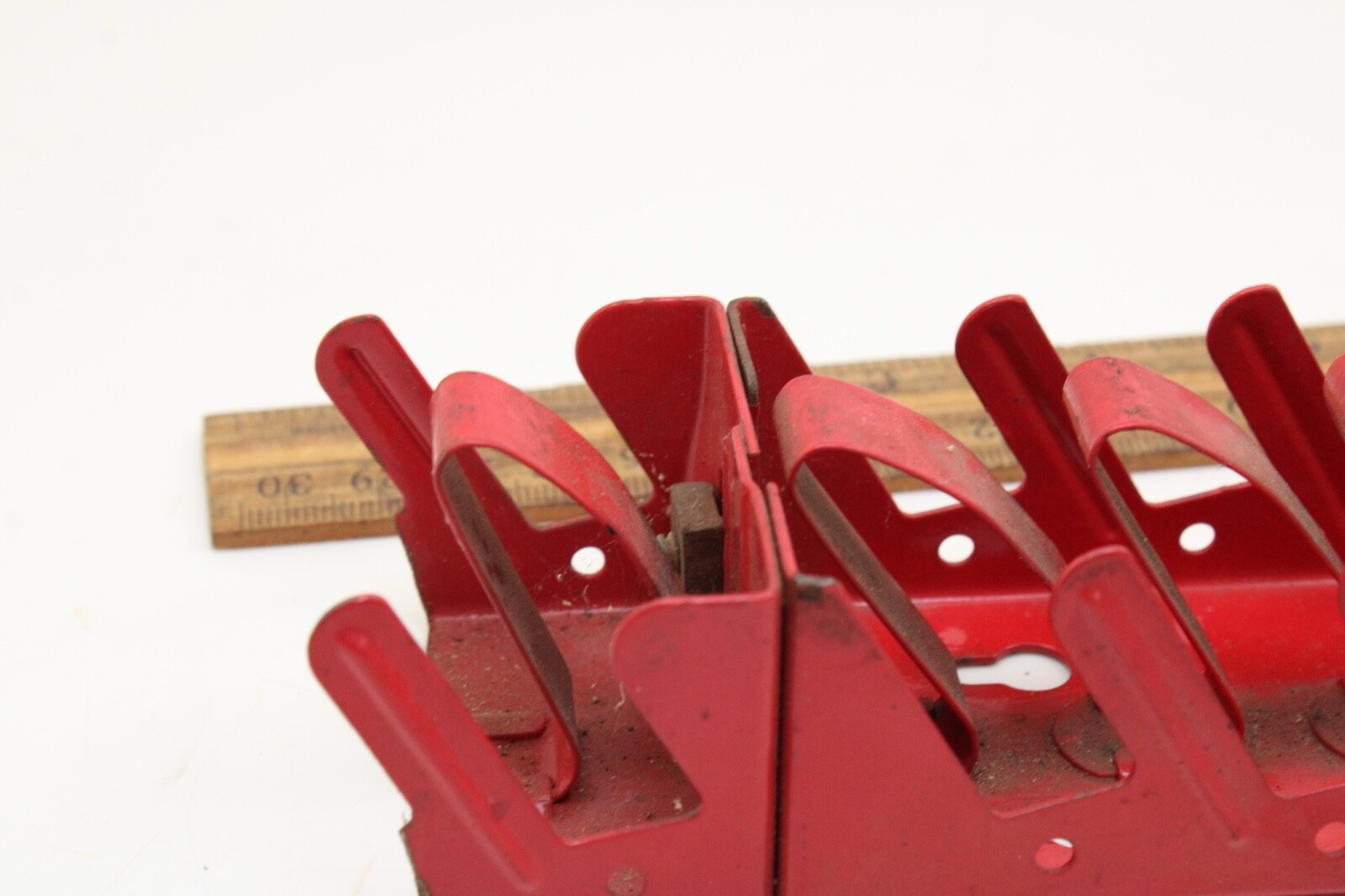 Spanger Model 850 Wrench Rack Only Holds 8 Wrenches Red Metal Wall Mount USA