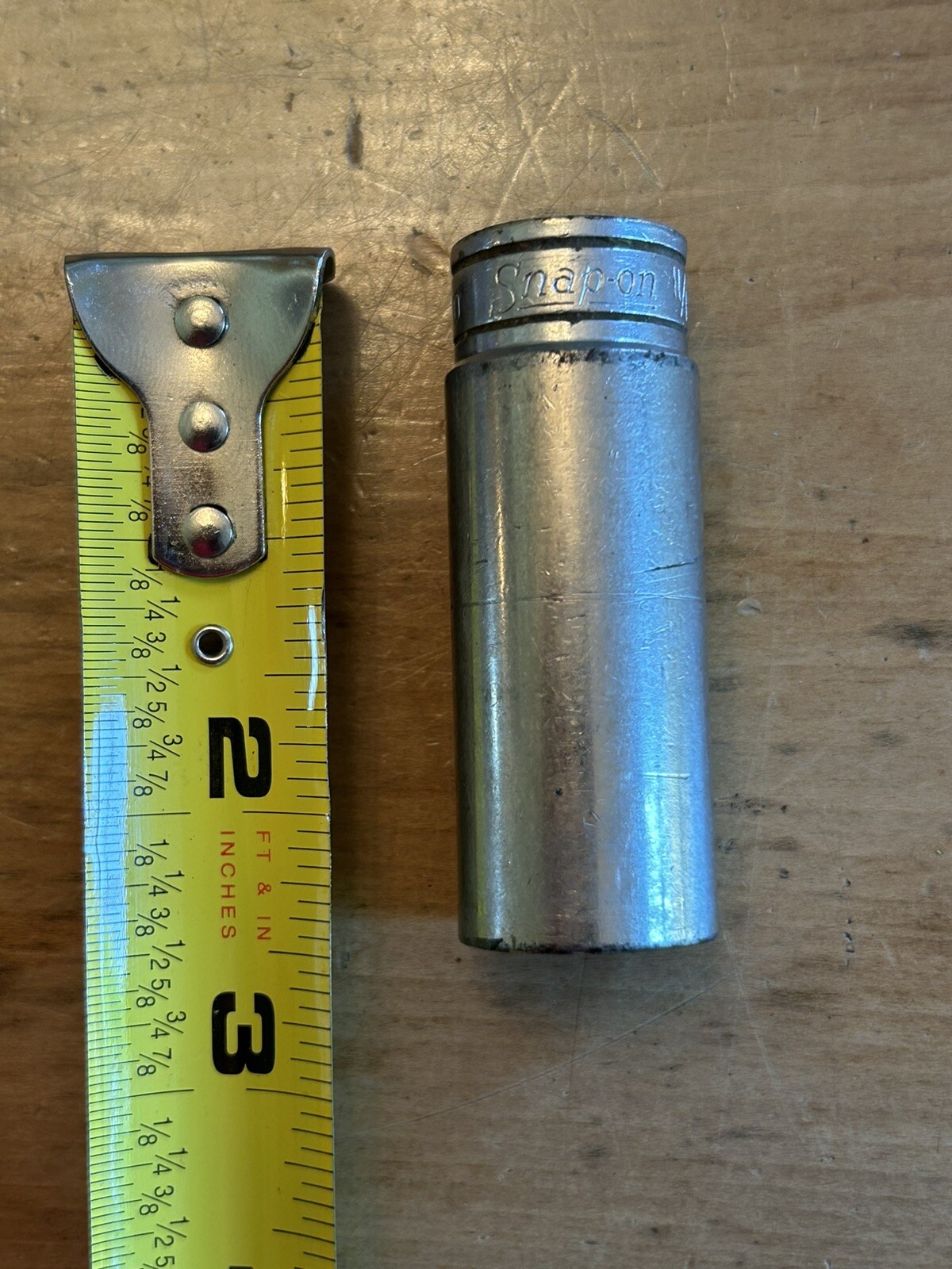 Snap-on Tools SF221 3/8″ Drive 11/16″ Socket Deep Chrome 12-Point Made in USA