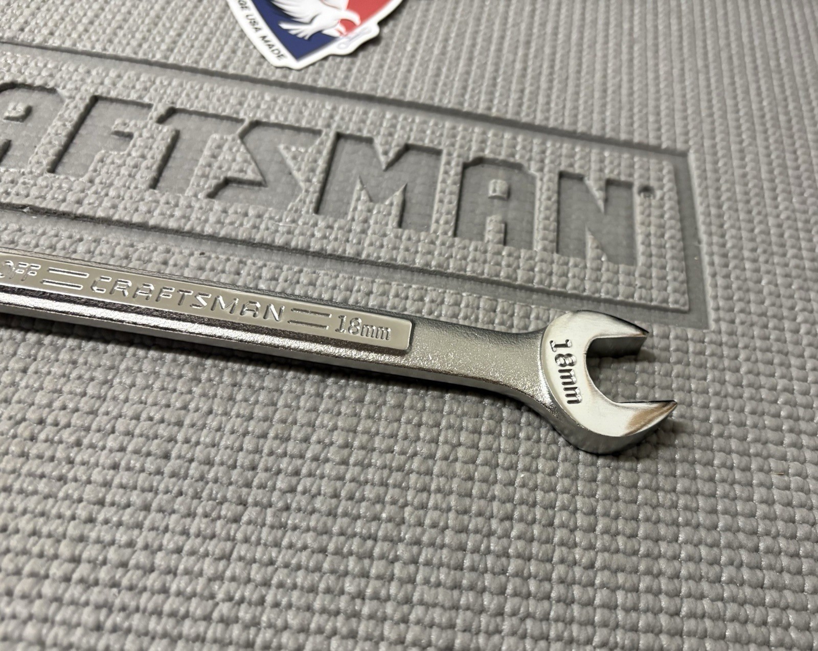 NOS Sears Craftsman 18mm Heavy Duty Ratcheting Wrench 42646 VA USA Brand New!