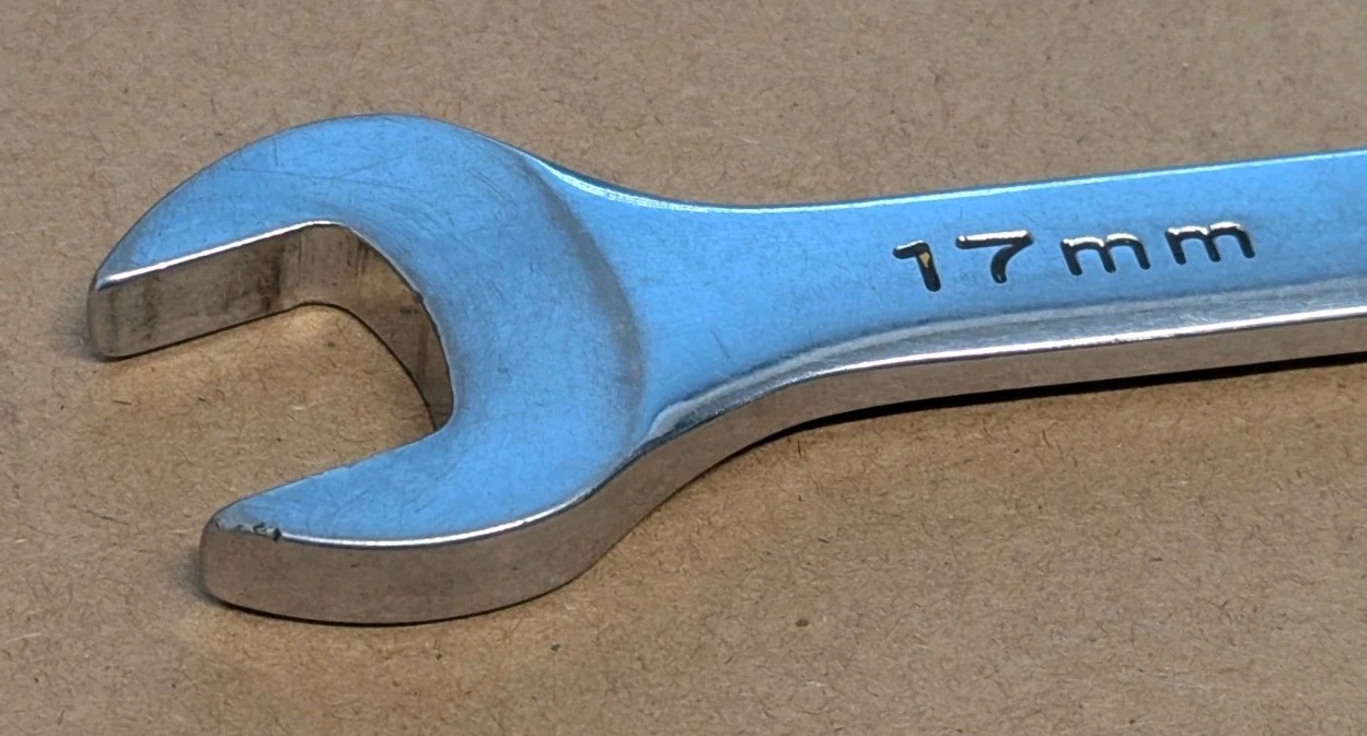 S-K Tools 88317 17mm 12-Point Metric Combination Wrench SuperKrome USA