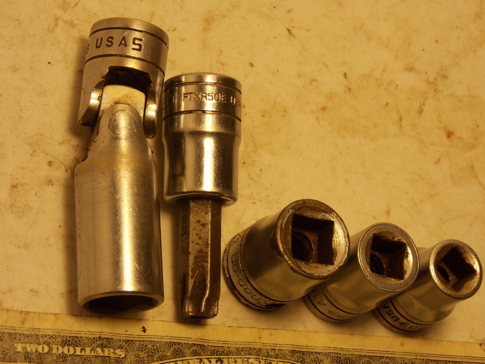 Snap on 3/8″ Drive Special Chrome Socket Singles 1/2 T50 Pipe Plug 3/8 5/16 9/32