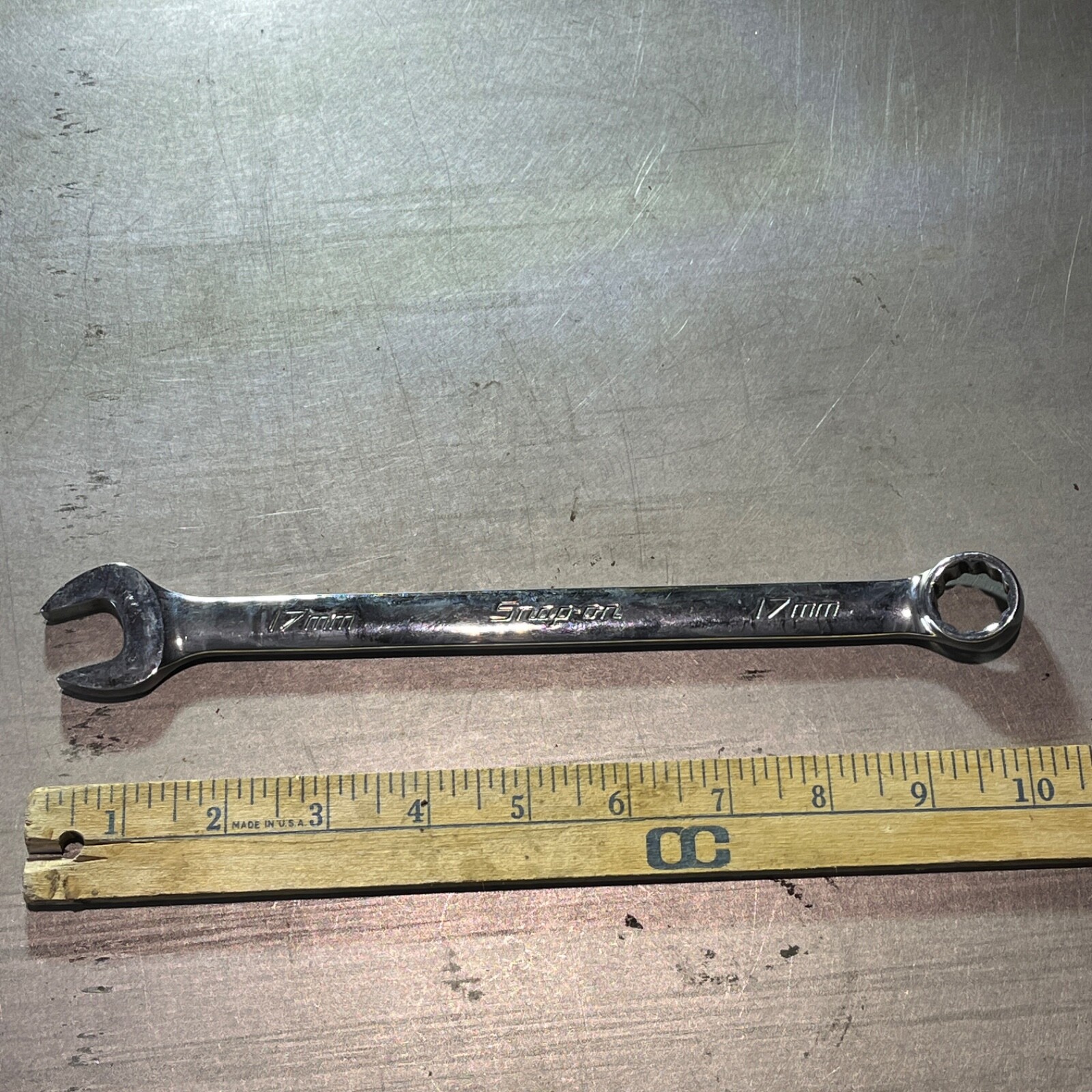 Snap-on OEXM170B Metric 17mm Combination Wrench USA Chrome