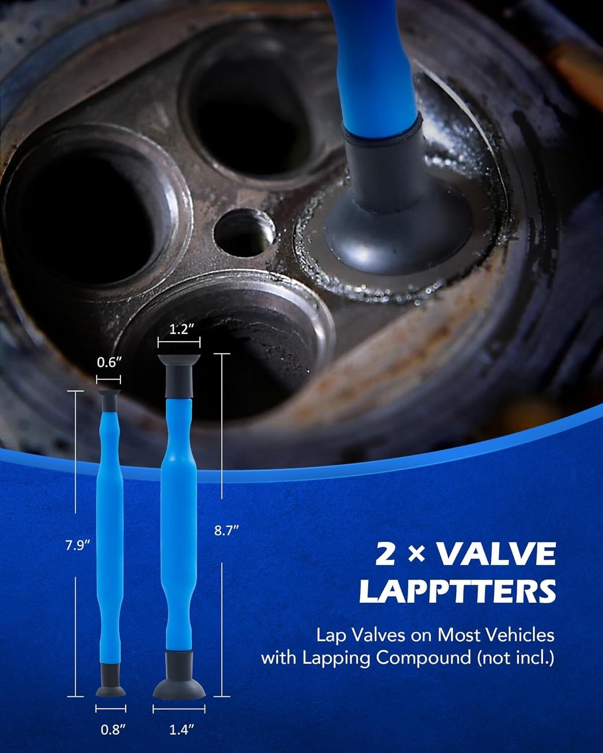 Pro Valve Keeper Tool Kit: Remover Installer, Lappers, Durability, Wide Engin…