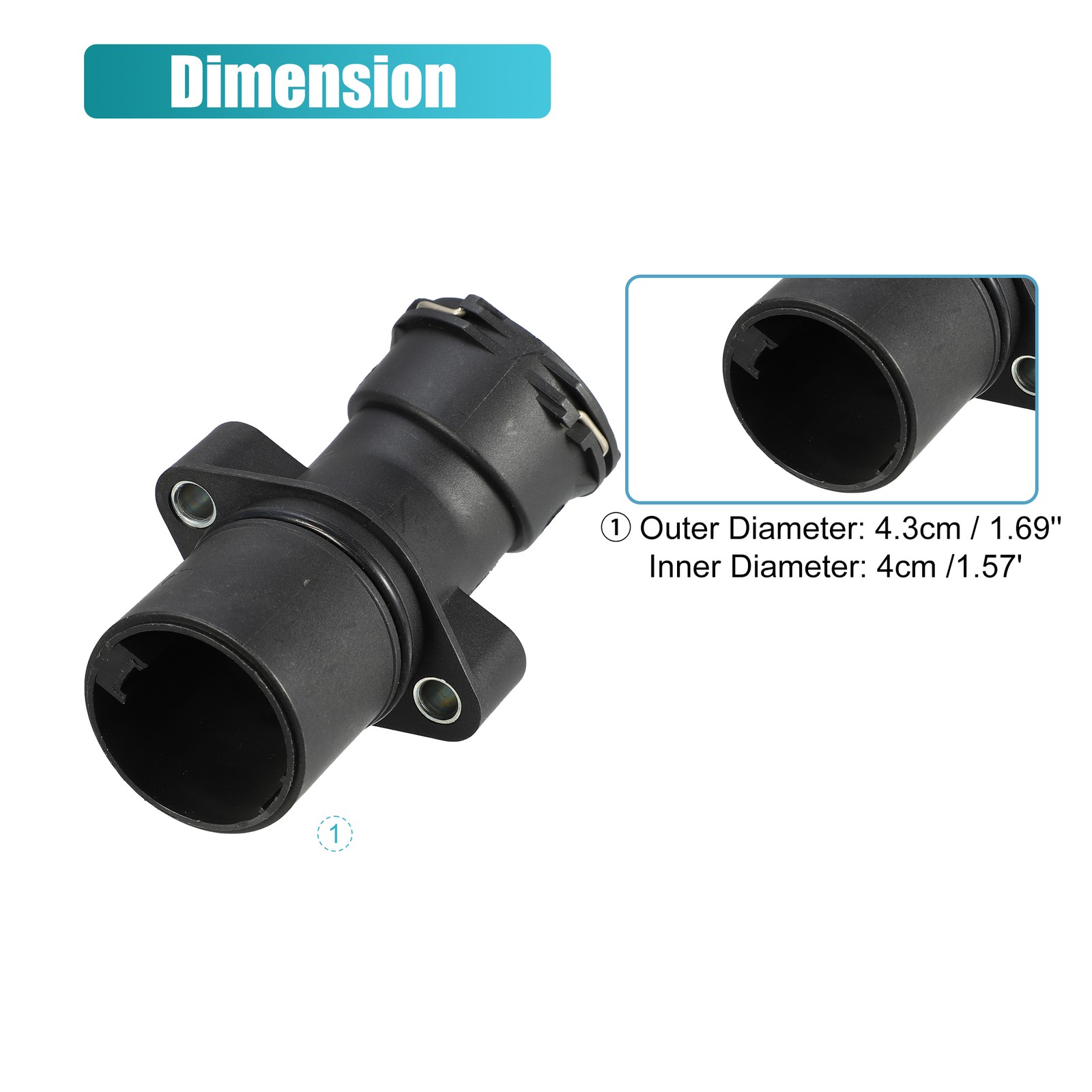 Liquid Engine Coolant Connector Pipe No.A2712001256 for Mercedes-Benz C230
