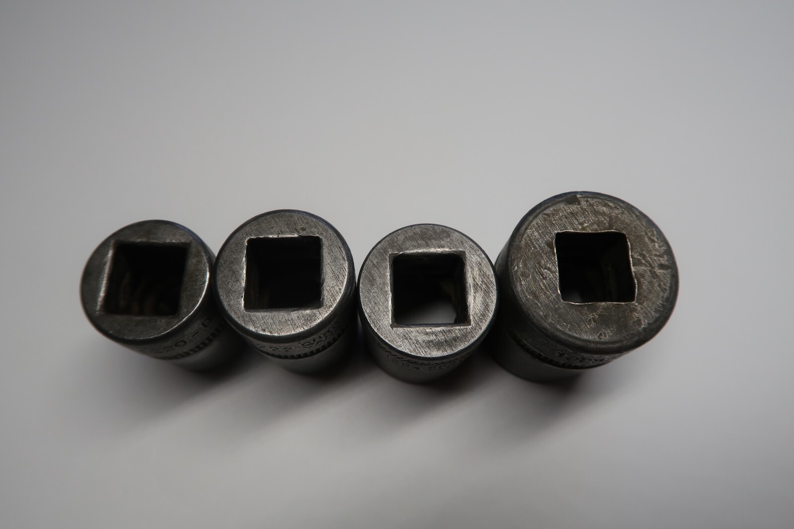 Vintage 1220, 1222, 1224 and 1228 12 pt. 1/2″ Drive Chrome Vanadium Socket USA