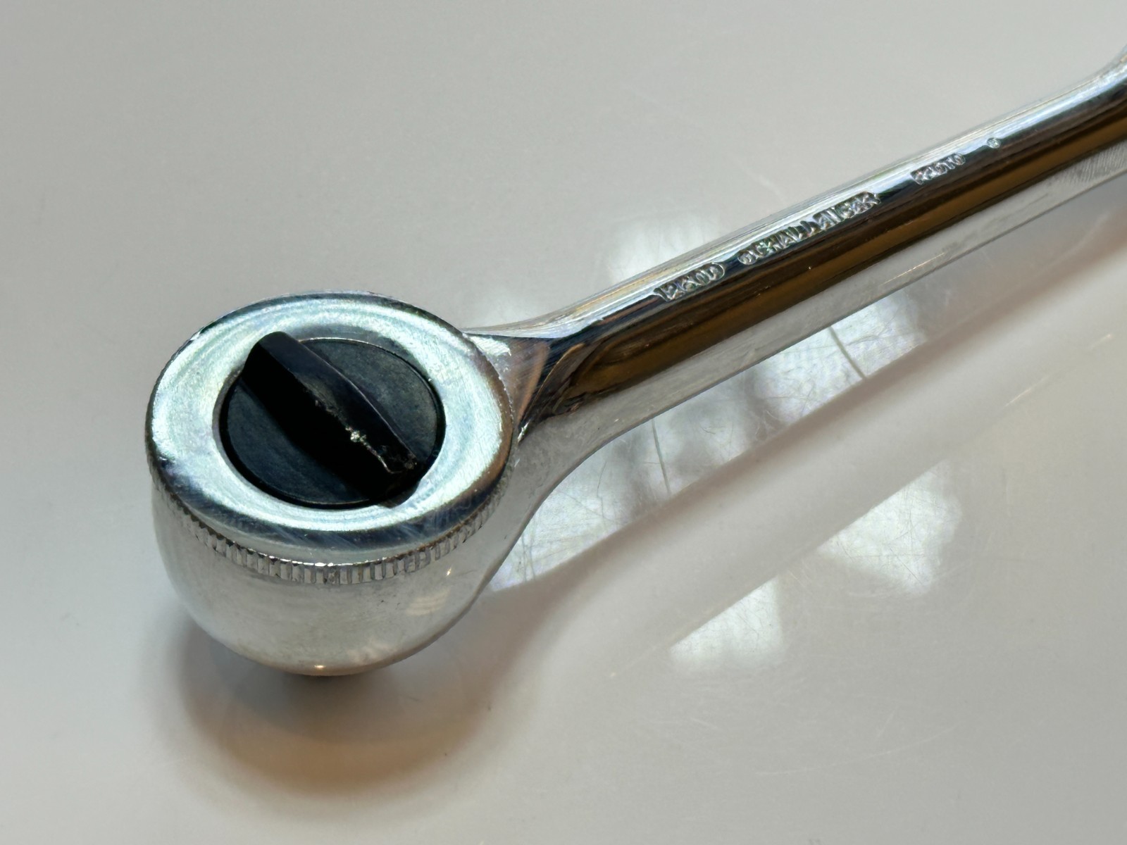 NOS Proto CHALLENGER USA 1260D 3/8″ Drive Thumb Wheel Knurled Handle Ratchet NEW