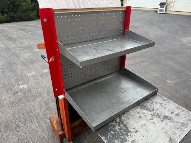 Snap On Tool Truck 2 Shelf Wall Mount Parts Cabinet Dealer Display