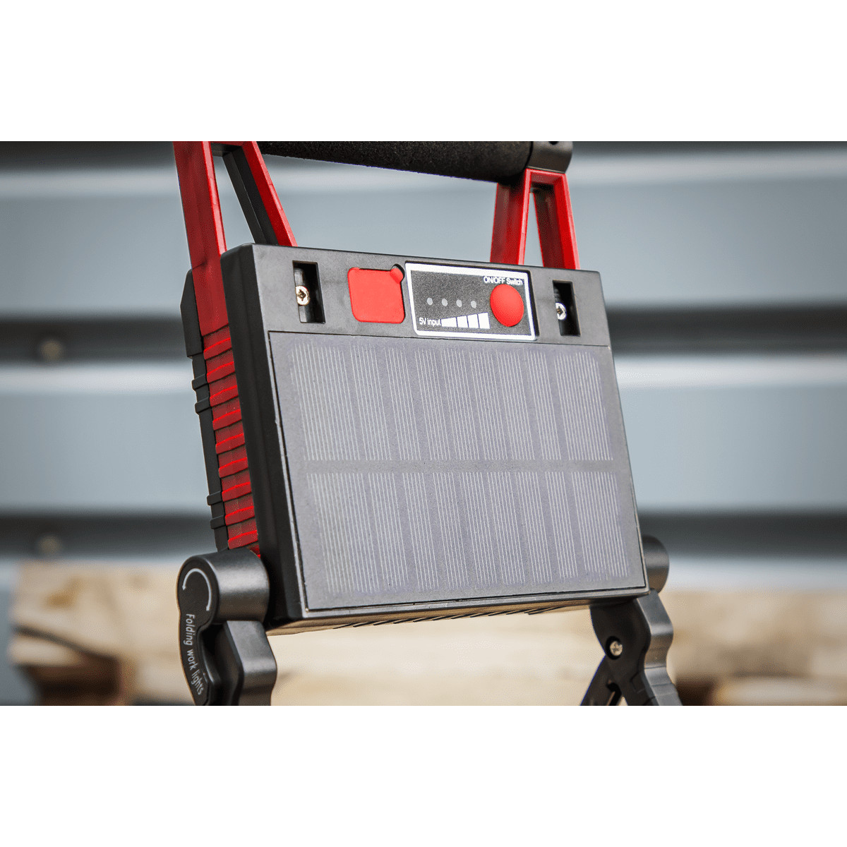 Sealey LEDFL15WS 15W LED Solar Powered Rechargeable Portable Floodlight