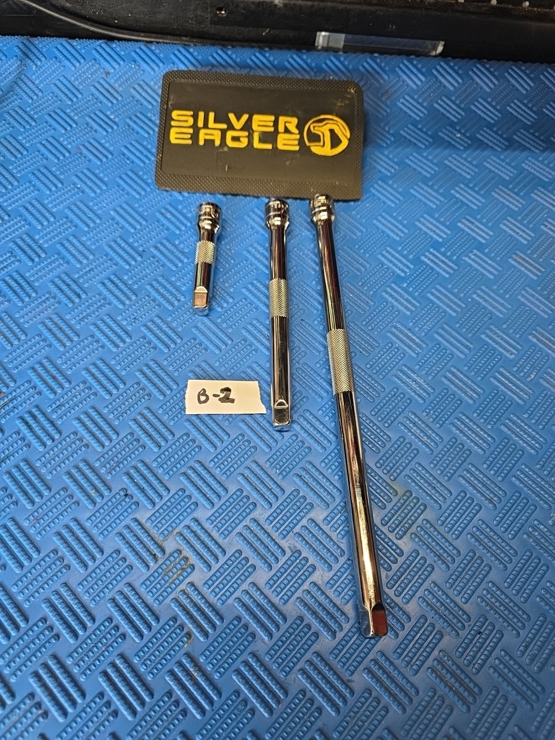 NEW*Matco Tools Silver Eagle 3/8 Drive Knurled Extension Set 3pcs -3″-6″10″ Ext