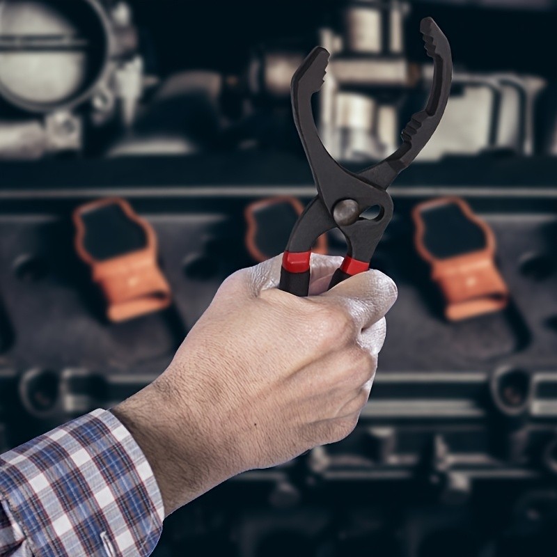 [Oil Filter Wrench] Adjustable Heavy-Duty Oil Filter Wrench with Non-Slip Grip