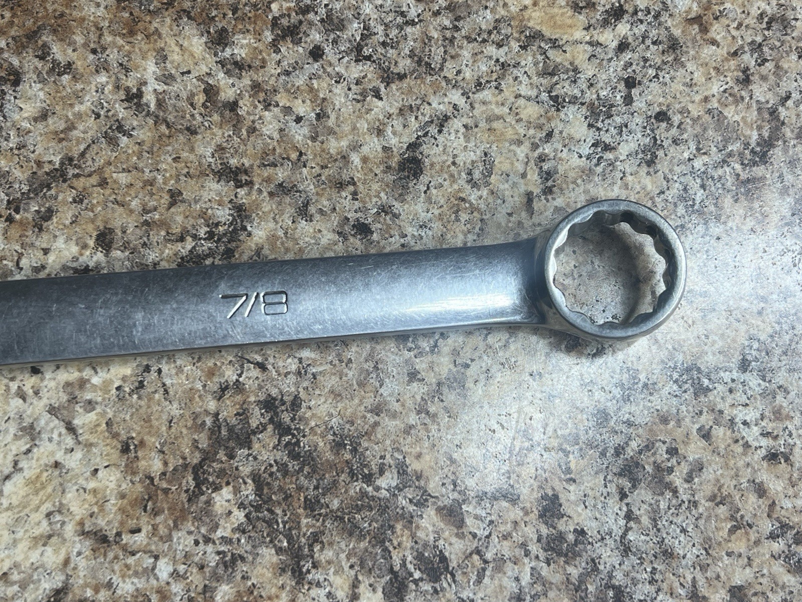 Snap On OEXL28B – 7/8″ Long Handle 12Pt Chrome Combination Wrench