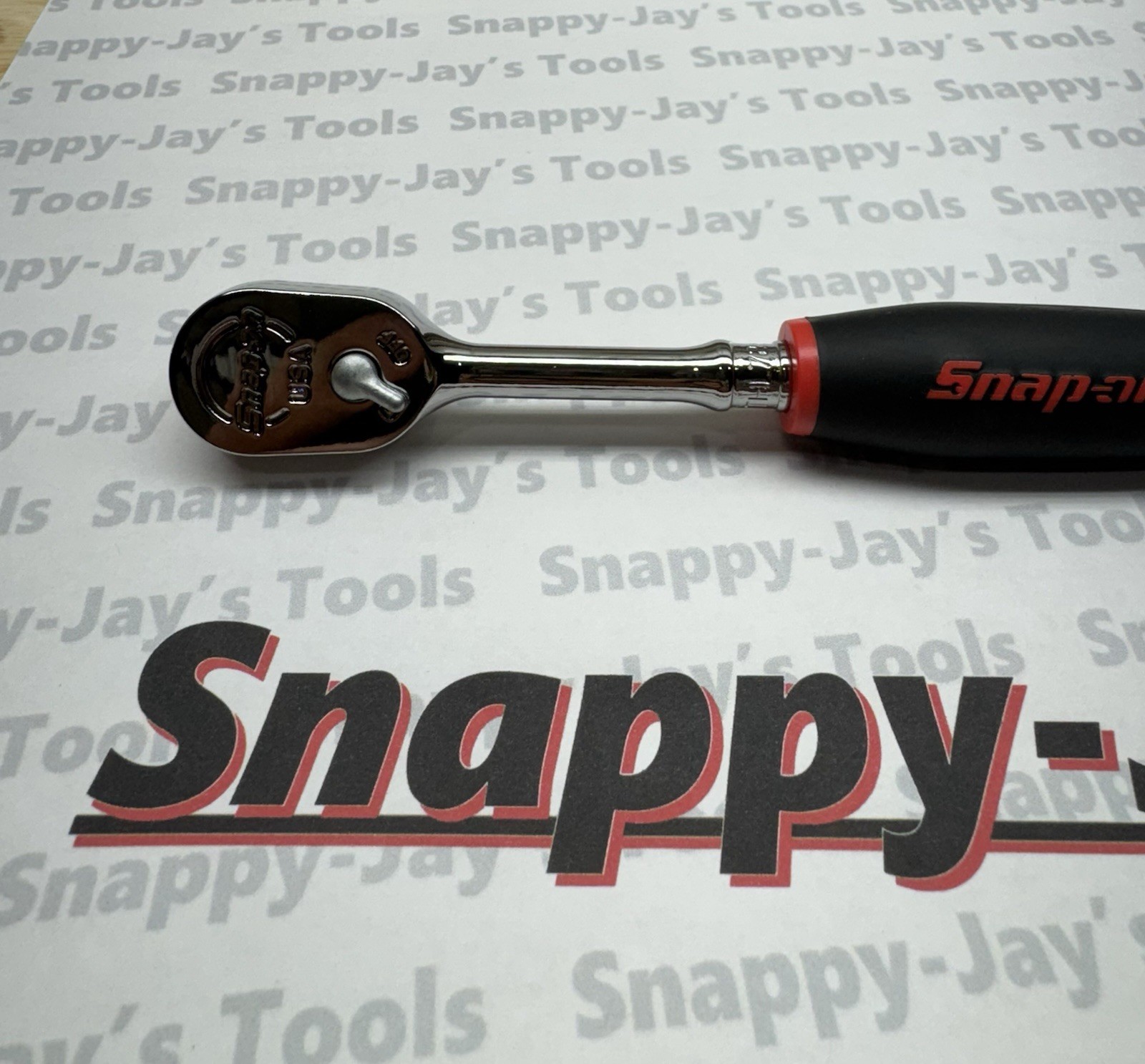 Snap-on Tools USA NEW 1/4″ Drive RED Soft Grip Long Handle Ratchet THL72