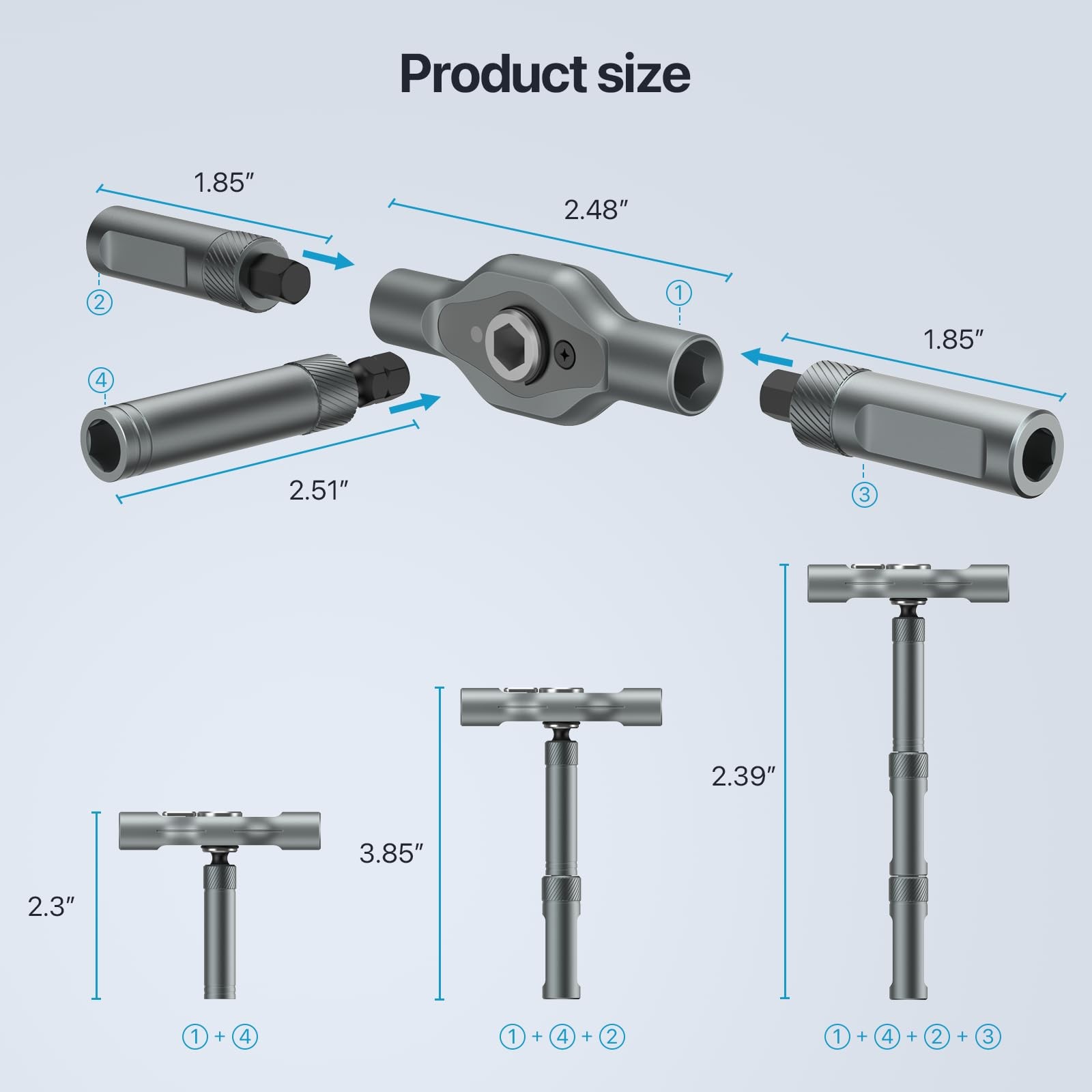 24 in 1 Magnetic Screwdriver Set DIY T-Ratchet Screwdriver Tool With Multi Bits