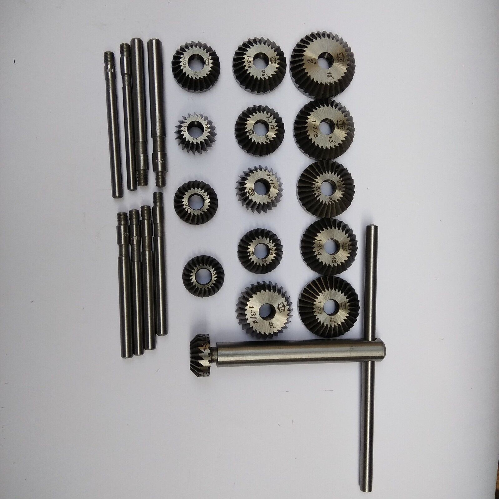 Valve Seat & Face Cutter Set of 15 Pcs Set for Vintage Cars & Bikes Metal box