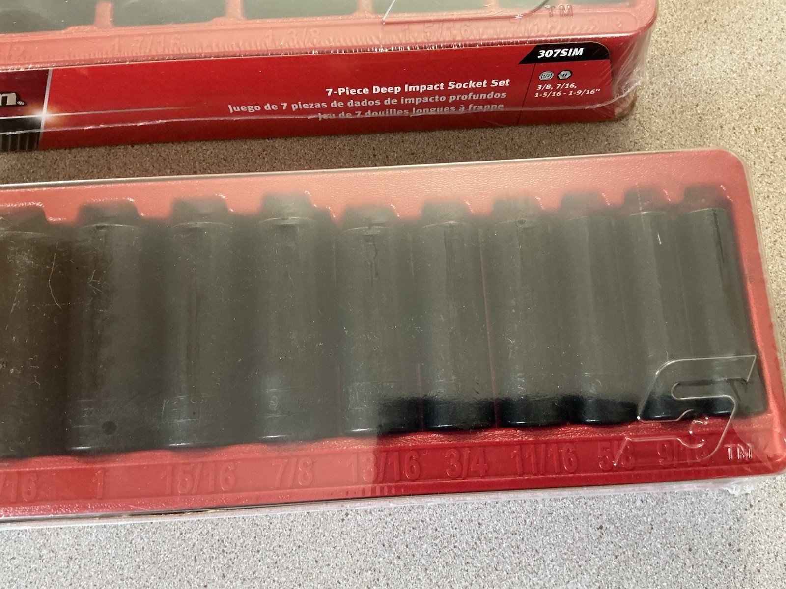 SNAP ON 13PC & 7PC 6PT DEEP IMPACT 2-SETS 3/8” – 1-9/16” 307 SIM & 313 SIMA 12PT