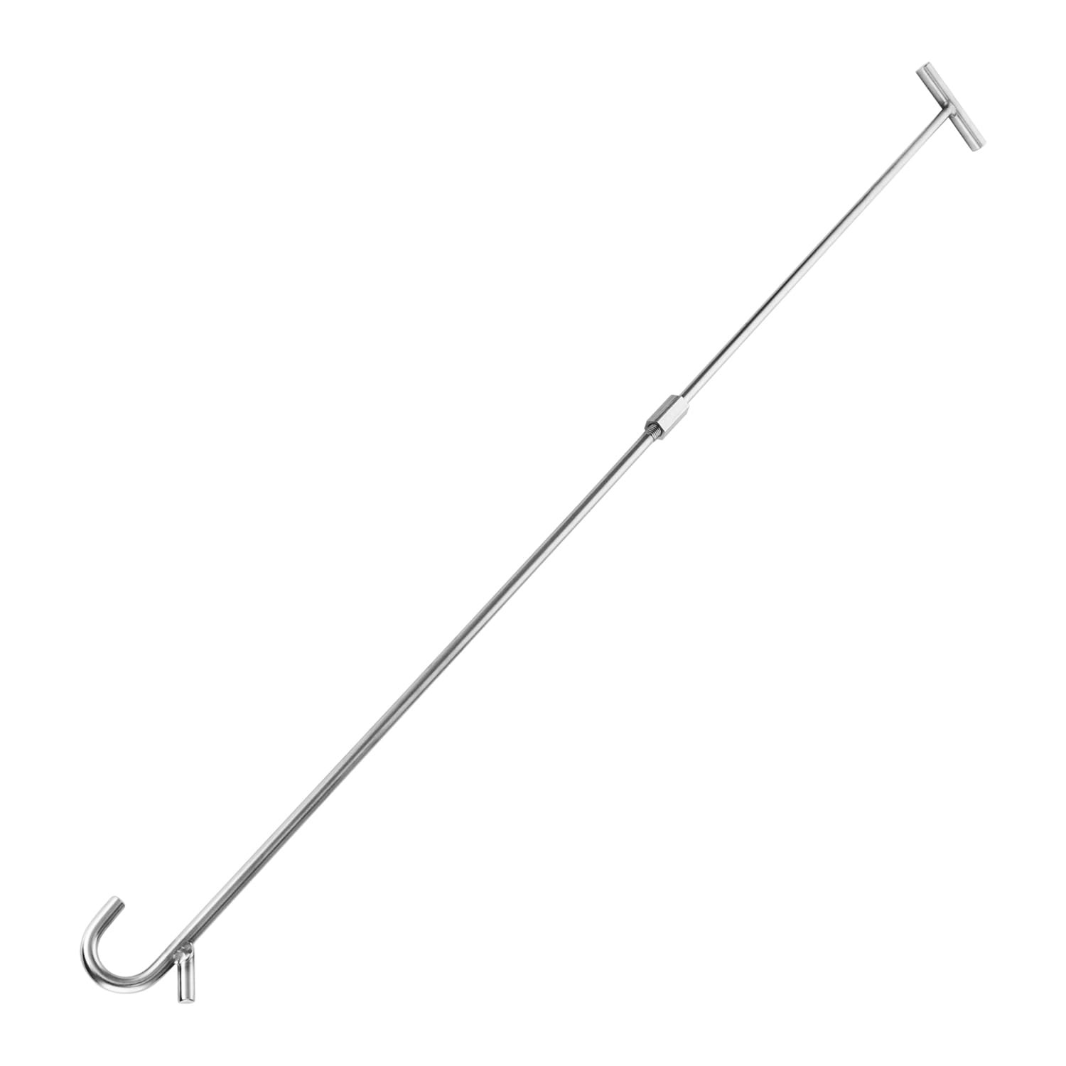 31-inch Heavy Duty 5th Wheel Pin Puller with Hook Chrome Plated Solid Steel