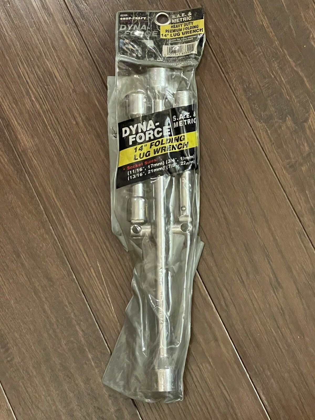 Shop Craft #83399 Dyna- Force 14″ Heavy Duty Folding Lug Wrench