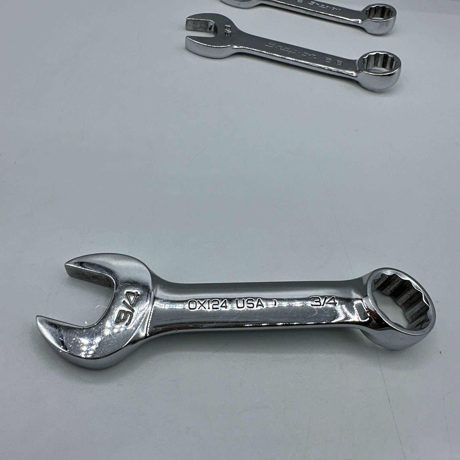 SNAP ON 10 Piece Combination Wrench Set Long Short READ DESC OEXM180 OEXL18 MORE