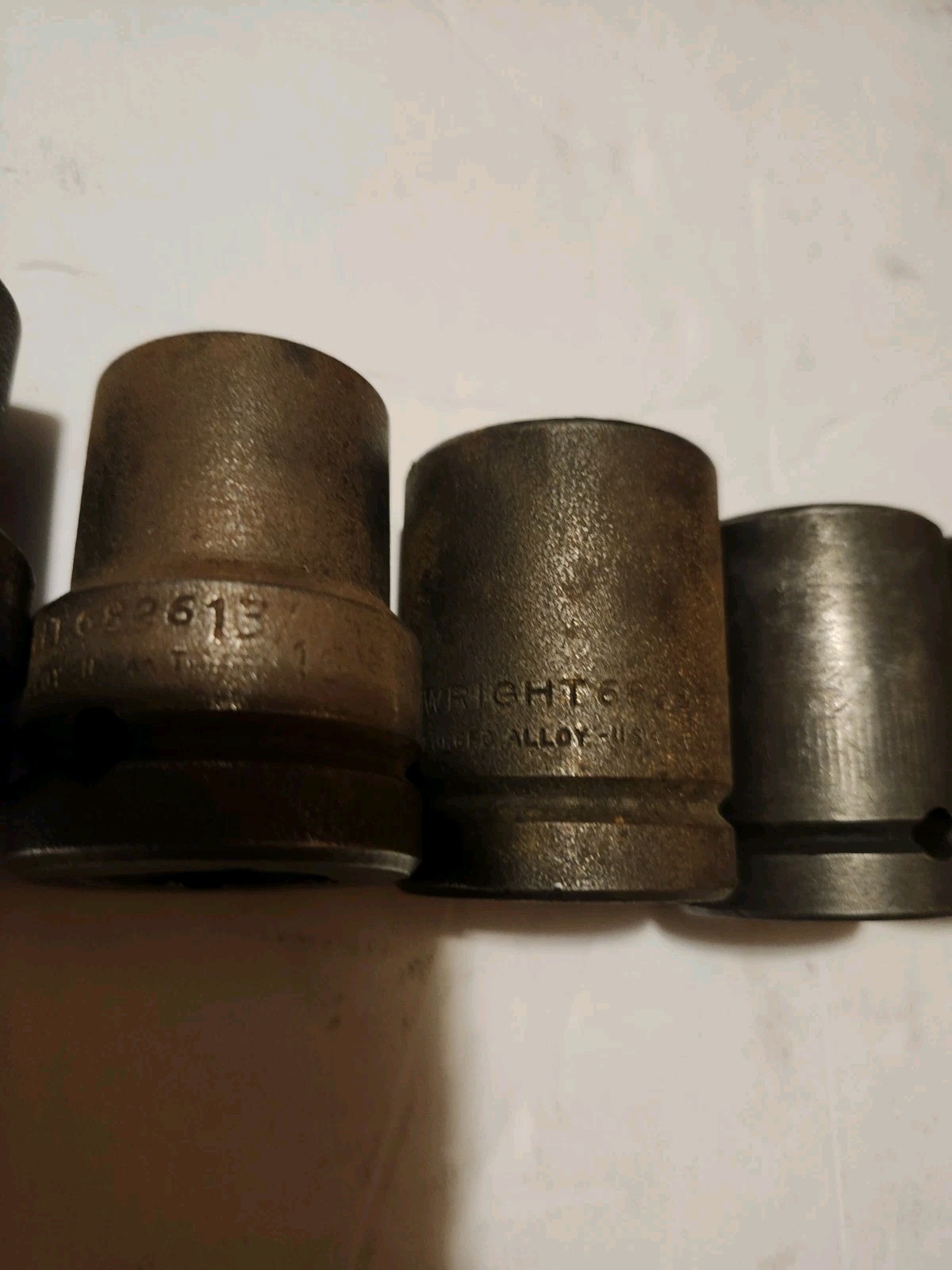 7 Wright Tool 3/4 Impact Socket Lot 13/16 7/8 15/16 1 1/8,1 1/16,1 1/4
