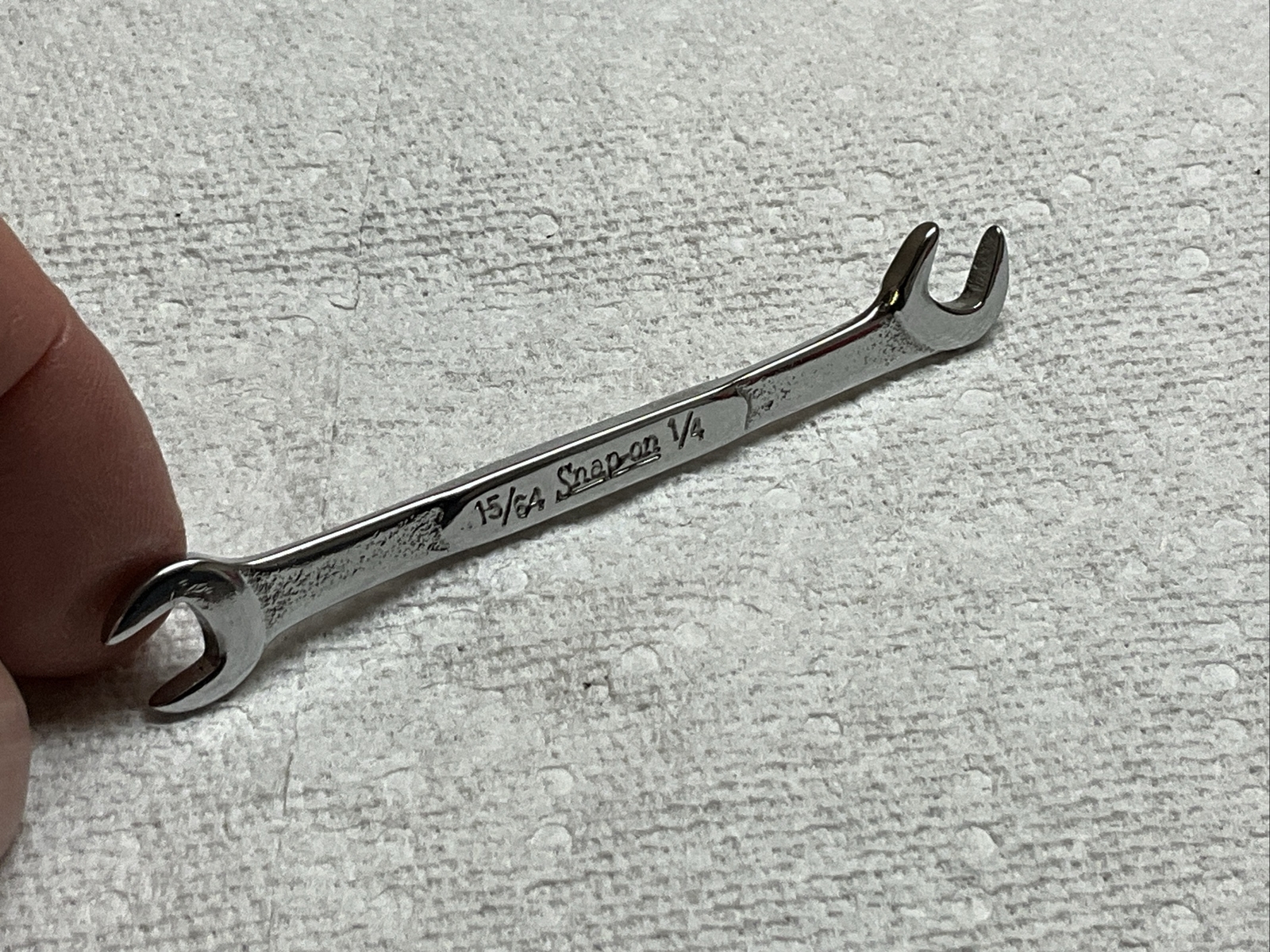 Snap On#DS1516 – 15/64″ & 1/4″, SAE, 15° & 60° Offset, Open End, Ign. Wrench-USA