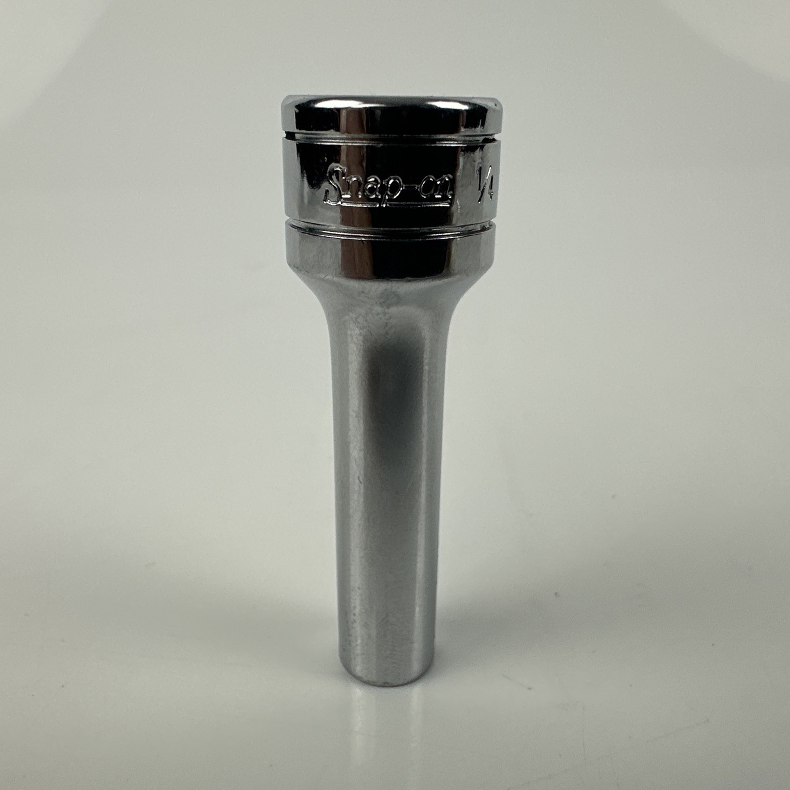 Snapon Tools 3/8” Drive 1/4” Chrome 12 Point Deep Well Socket SF081 USA