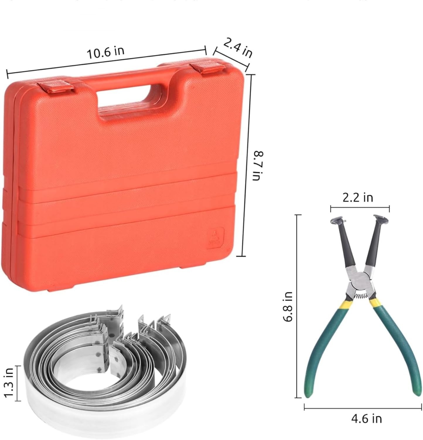 Precision Piston Installation Tools – 14PCS Ring Compressor Set in Plastic Case