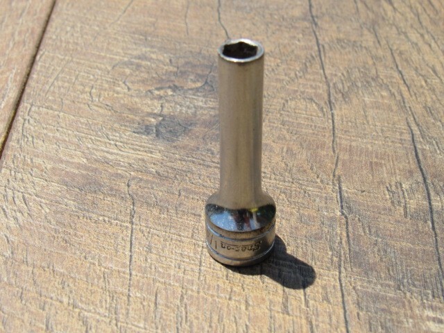 SNAP ON 1/4″ SFS081 3/8″ DRIVE 6 POINT DEEP SAE SOCKET SFS 081 UNDERLINE LOGO