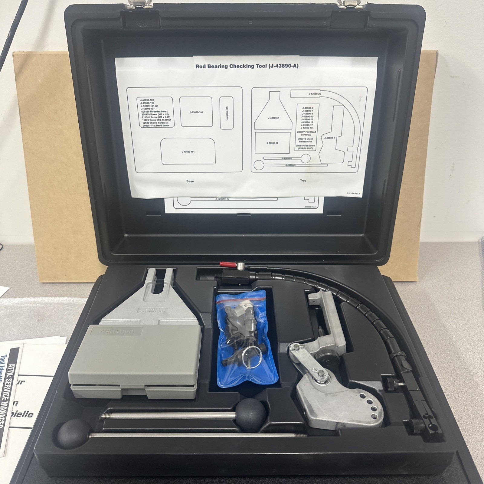 Kent Moore J-43690 Rod Bearing Checking Tool Complete Specialty Tool Kit