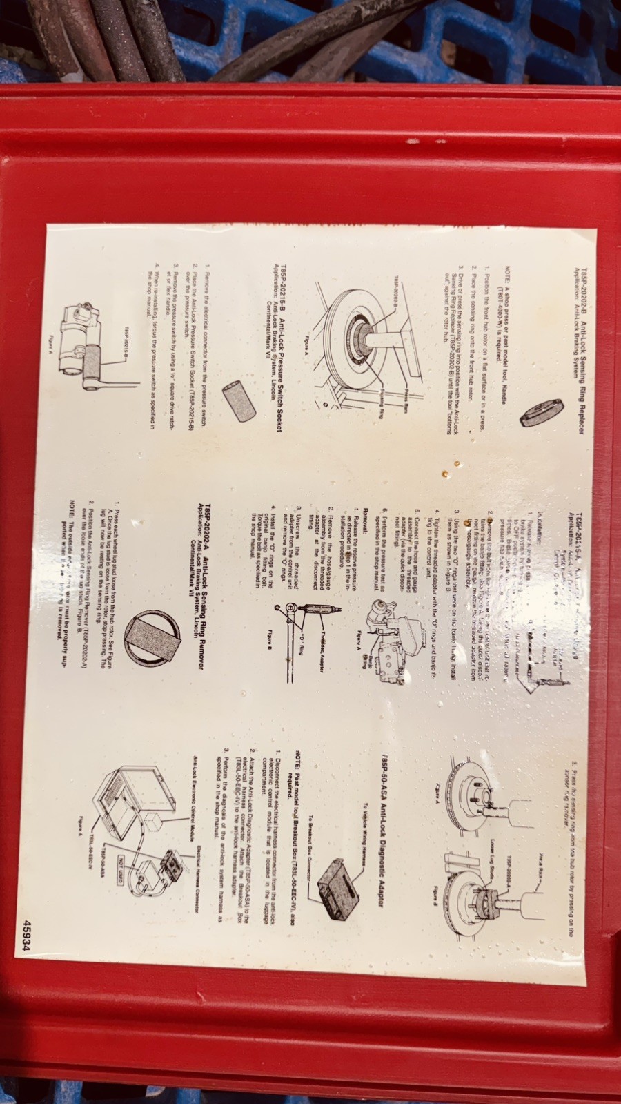 Ford Rotunda T85-20000-A ,Essential Anti-Lock Service Tools 5 Piece Set