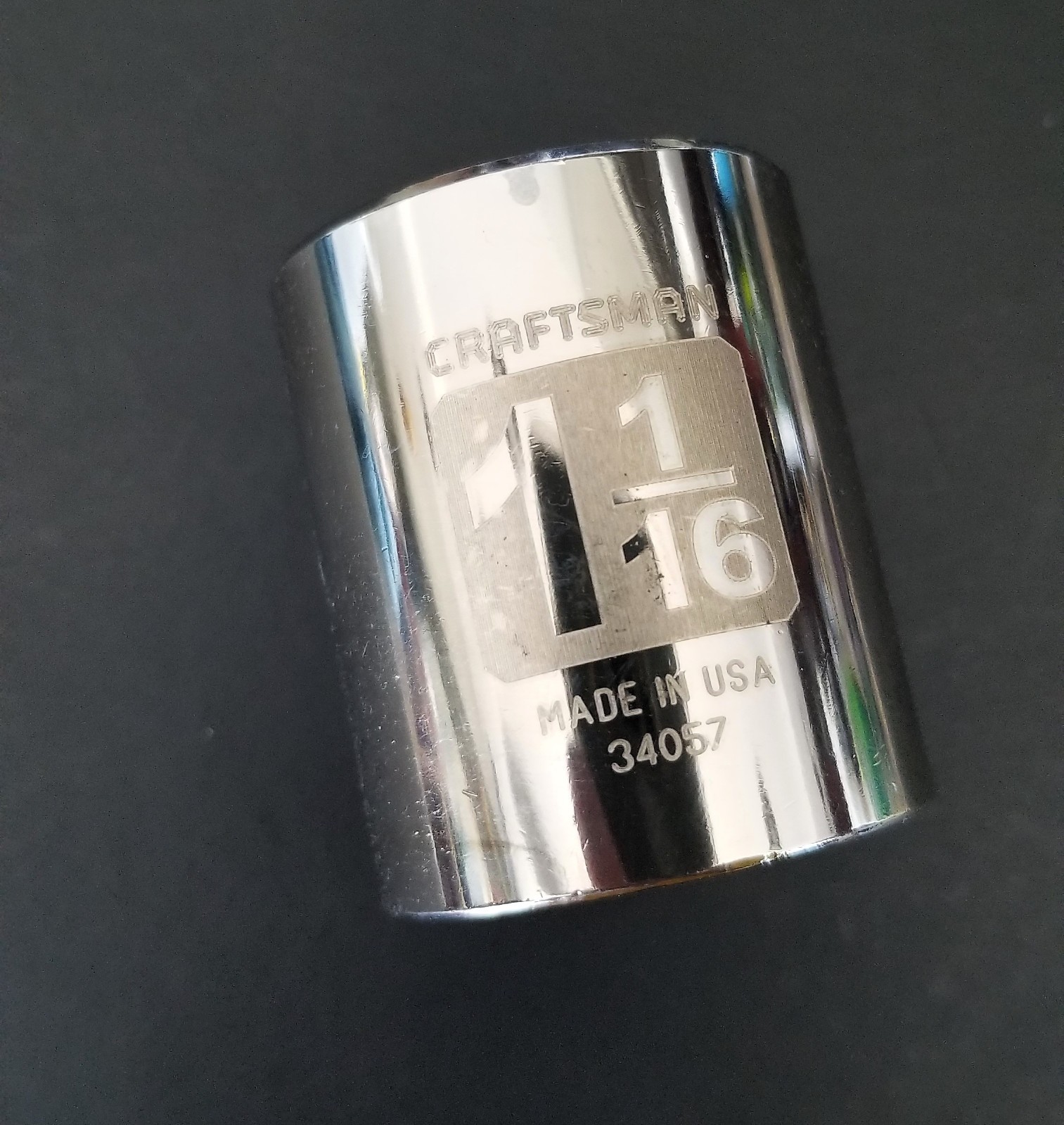 1-1/16″ 12 Pt CRAFTSMAN 1/2″ Drive Socket VTG-USAmade QUALITY ~ Combine shipping