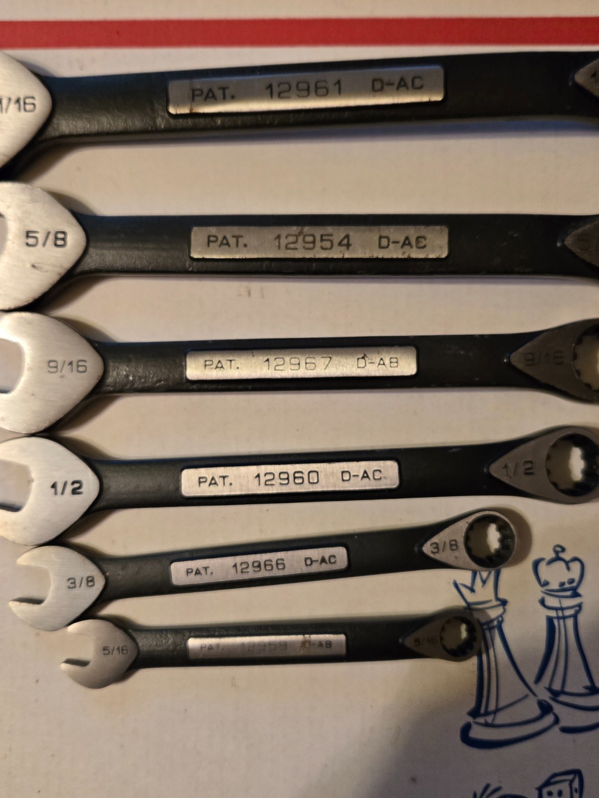 Lot Of 13 Craftsman Spine Wrench 10 – 17 MM 5/16 – 11/16 Metric SAE