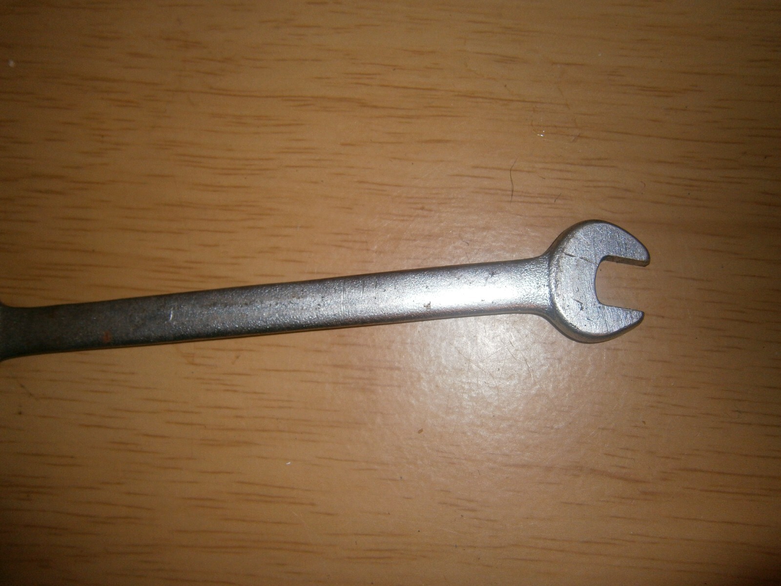 Vintage silver tone spanner. 8 & 9 mm ends West Germany (E6b)