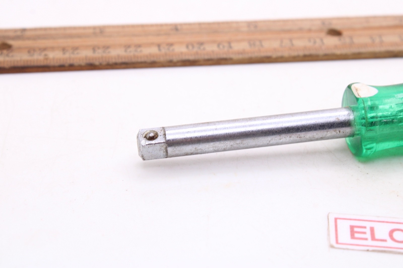 S-K Tools 40954 1/4″ Drive Socket Driver Handle Green/White Hard Handle USA