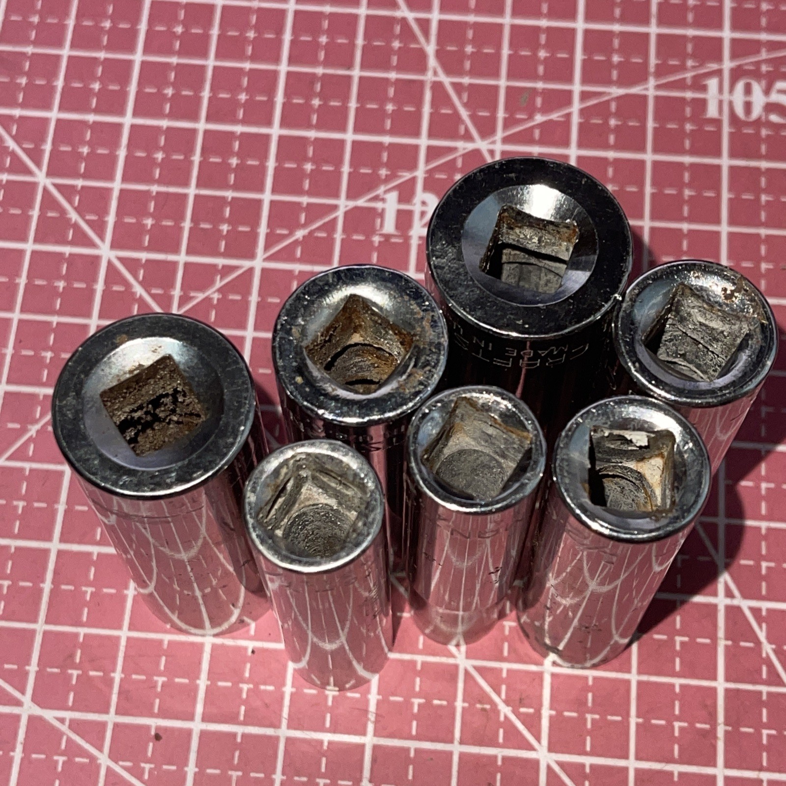 Craftsman USA G 7 Piece 3/8 Drive 12 Point SAE DEEP Socket Set 3/8″ 34307 Read