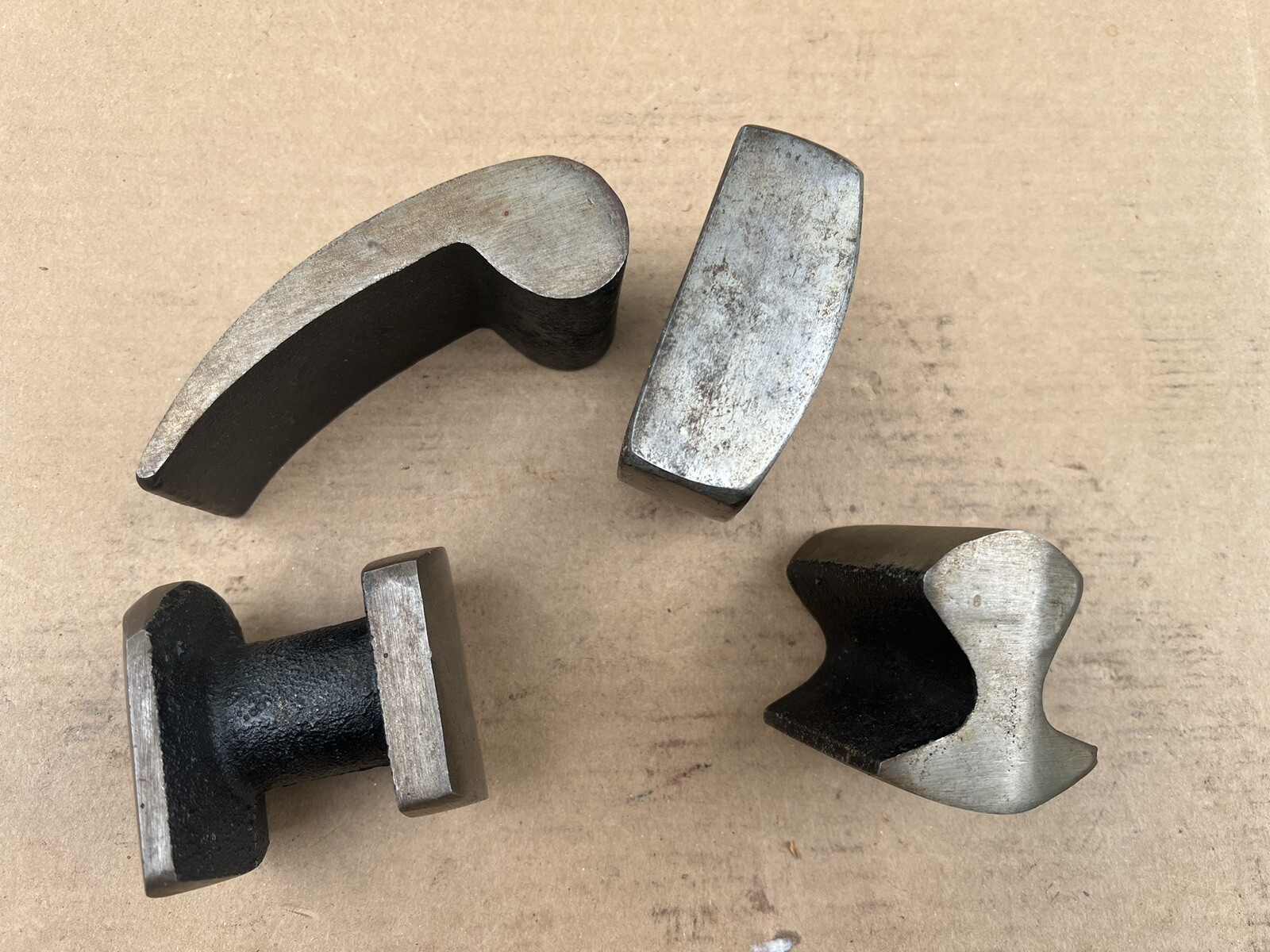 🇺🇸Lot Of 4 Auto Body Repair Dolly Hand Anvil Hammer Dollies Tools🇺🇸