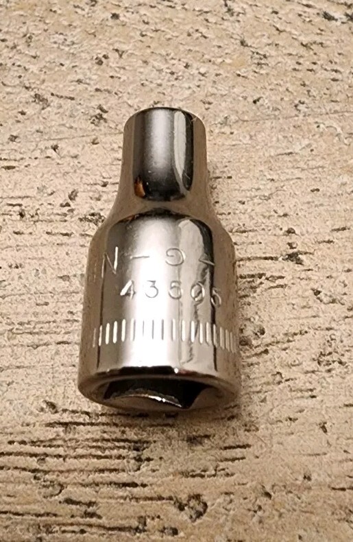 Craftsman 4mm Socket 6 Point 1/4″ Drive Inverted G 43505