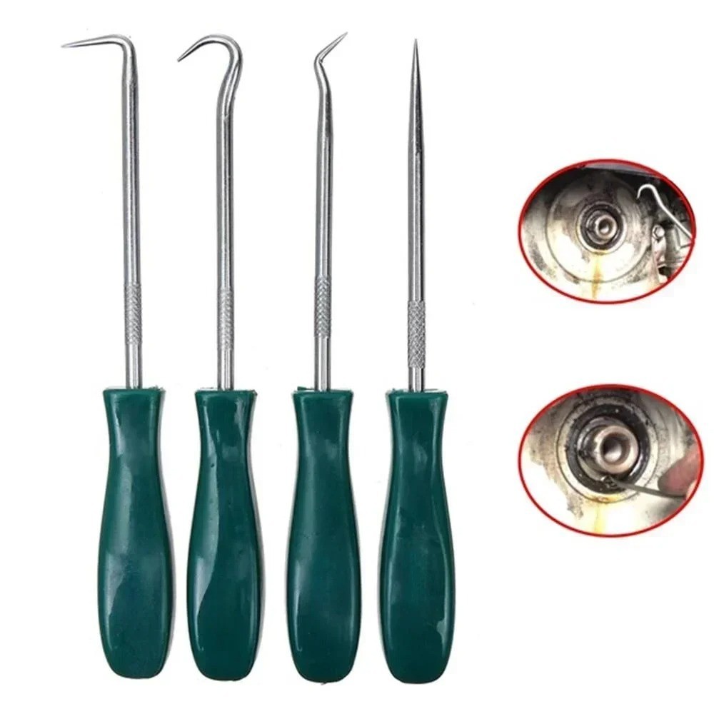 4PCS Oil Seal Pick Hook Set Screwdrivers Mechanics Garage Auto Repair Tools