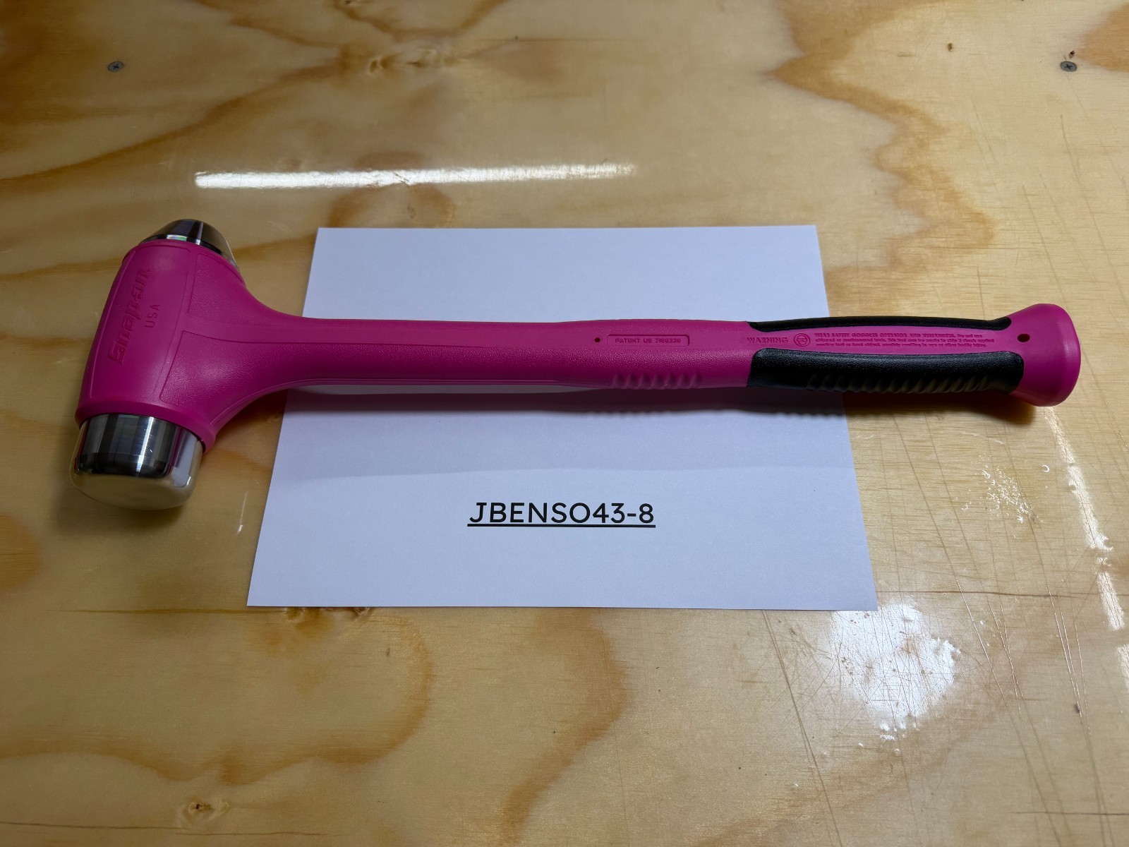 Snap-on Tools NEW ELECTRIC PINK 56oz / 1550g Soft Grip Dead Blow Hammer HBBD56EP