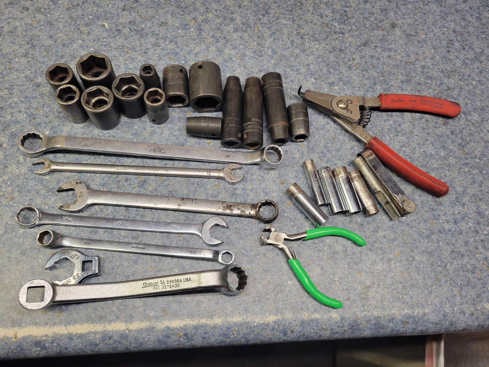 Snap-on / MAC / Matco /Blue-Point / Cornwell 30-Piece Tool Lot