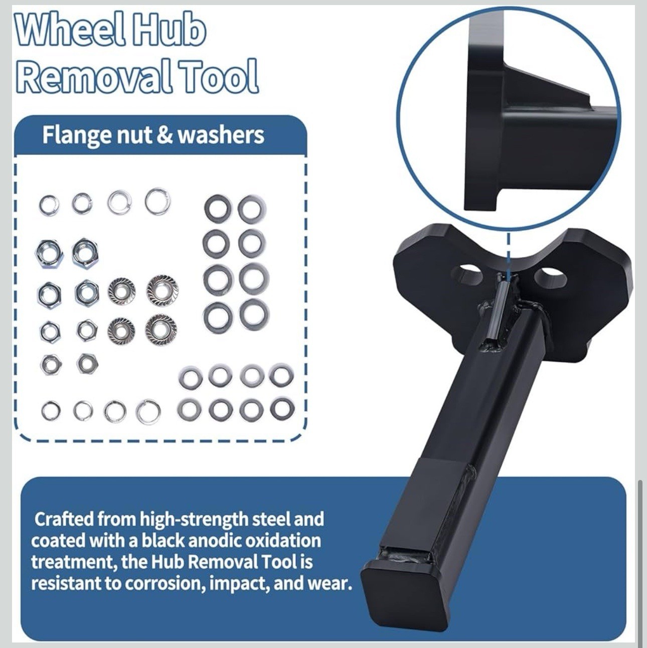 8629 Universal for ATD Tools Compatible with All Axle Bolt Hubs 5, 6 & 8 Lug …