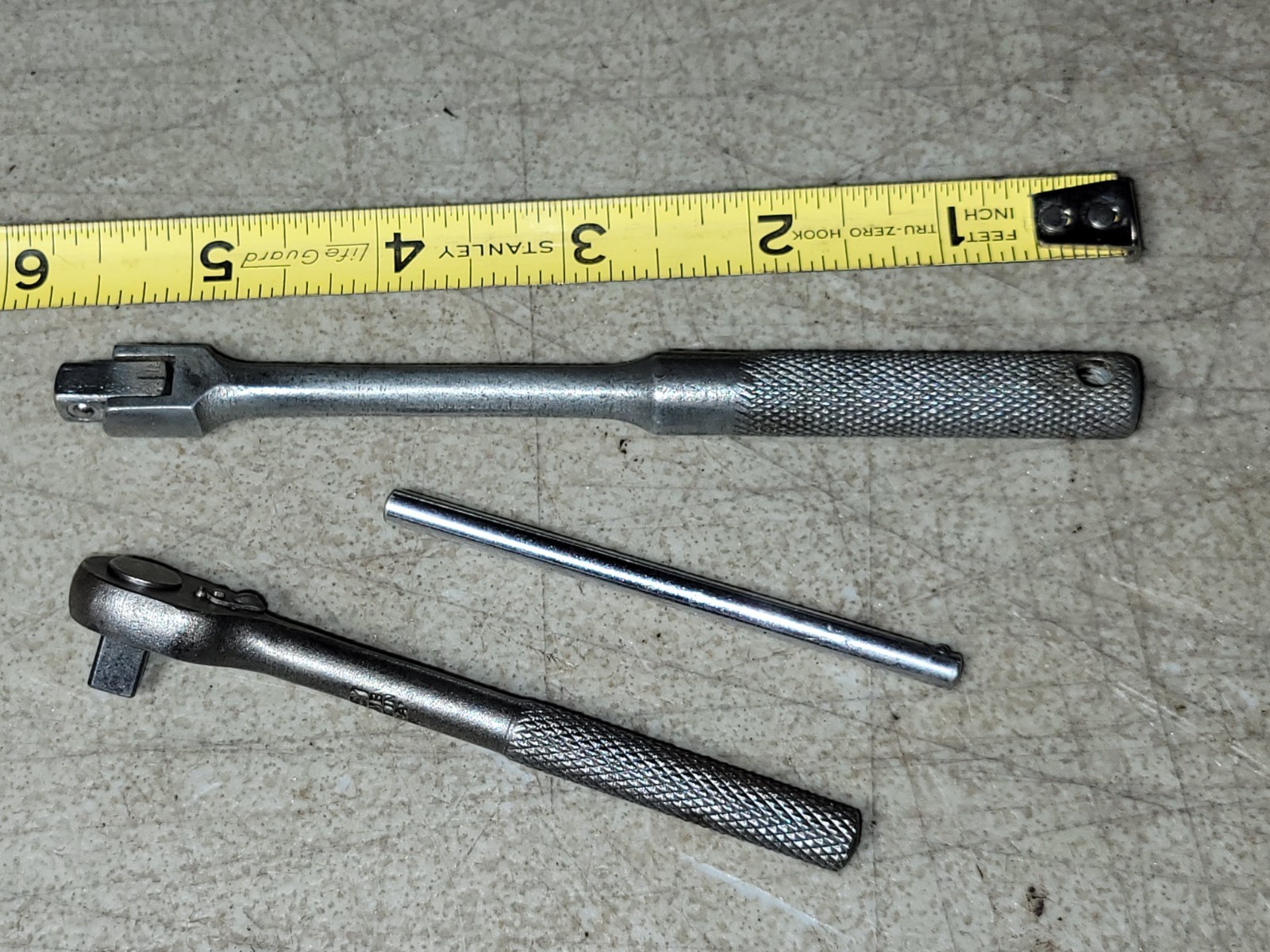 Rare Old Plomb 4751 1/4″ Micro Head Ratchet Socket Wrench working great breaker