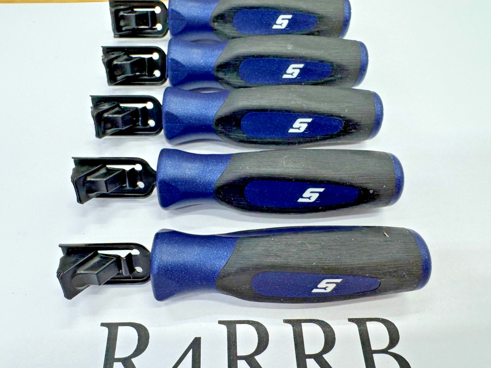 Snap-on Tools USA NEW POWER BLUE Soft Grip Feeler Gauge Holders LOT SET FB3361x5