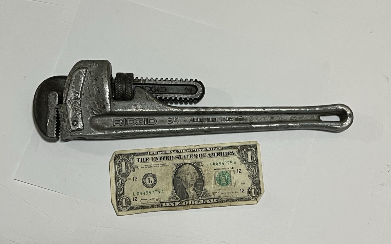 RIDGID 814 Ridge Tool Co 14″ Aluminum Heavy Duty Straight Pipe Wrench 350mm USA