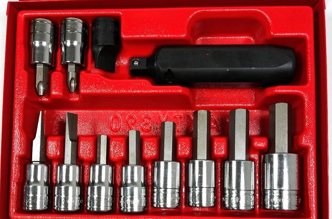 NEW Snap-on™ PIT3120EB 1/2″ Drive 12-Piece Impact Driver Set in Metal Box